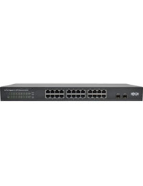 Tripp Lite NG24 Ethernet Switch - 24 Ports - Gigabit Ethernet - 10/100/1000Base-T - 2 Layer Supported - Modular - 2 SFP Slots - 