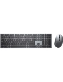 Dell Premier Multi-Device Wireless Keyboard And Mouse KM7321W - USB Wireless Bluetooth/RF - Titan Gray - USB Wireless Bluetooth/