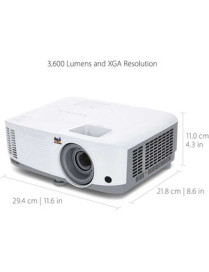 ViewSonic PA503X 3D Ready DLP Projector - 4:3 - 1024 x 768 - Front, Ceiling - 720p - 4500 Hour Normal Mode - 15000 Hour Economy 