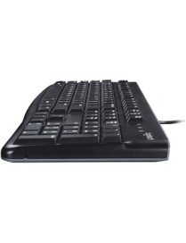 Logitech K120 Wired Keyboard for Windows, USB Plug-and-Play, Full-Size, Spill-Resistant, Curved Space Bar, Compatible with PC, L