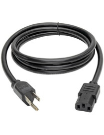 Tripp Lite 6ft Computer Power Cord Cable 5-15P to C13 Heavy Duty 15A 14AWG 6' - 220V AC - 15A - 1.83m