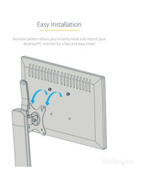 StarTech.com Free Standing Single Monitor Mount, Height Adjustable Ergonomic Monitor Desk Stand, For VESA Mount Displays up to 3
