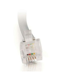 C2G Phone Cable - RJ-11 Male - RJ-11 Male - 2.13m - Silver