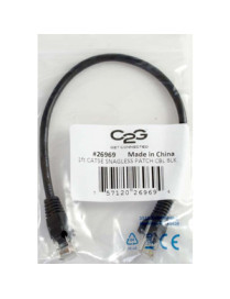 C2G Cat5e Patch Cable - RJ-45 Male Network - RJ-45 Male Network - 7.62m - Black