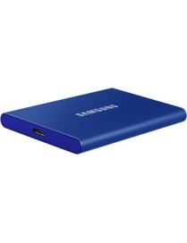 Samsung T7 MU-PC2T0R/WW 1 TB Portable Solid State Drive - External - PCI Express NVMe - Indigo Blue - Gaming Console, Desktop PC