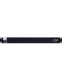 Cyber Power CyberPower CPS1215RM Single Phase 100 - 120 VAC 15A Basic PDU - 10 Outlets, 15 ft, NEMA 5-15P, Horizontal, 1U, 3YR W