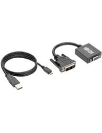 Tripp Lite 6in DVI-D to VGA Adapter Active Converter Cable 6" 1920x1200 - 6" DVI/VGA Video Cable for Video Device, Monitor, Proj