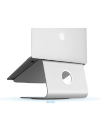 Rain Design mStand360 Laptop Stand w/ Swivel Base - Silver - mStand360 with swivel base transforms your notebook into a stylish 