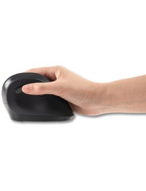 Kensington Vertical Wireless Mouse - Rugged - Optical - Wireless - Black - USB - 2400 dpi - Scroll Wheel - 6 Button(s)