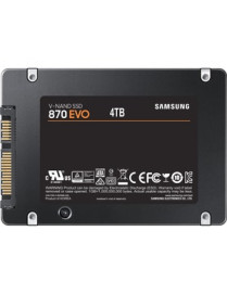 Samsung 870 EVO MZ-77E4T0B/AM 4 TB Solid State Drive - 2.5" Internal - SATA (SATA/600) - Desktop PC, Notebook, Storage System De