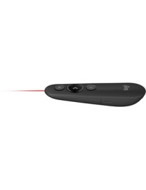 Logitech R500s Laser Presentation Remote - Laser - Wireless - Bluetooth - 2.40 GHz - Graphite, Black - USB - 3 Button(s)