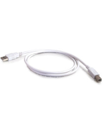 C2G USB Cable - Type A Male - Type B Male - 2m - White