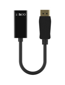 Belkin F2CD004B Audio/Video Cable - 3.6" DisplayPort/HDMI A/V Cable for Audio/Video Device, Monitor, Notebook - First End: 1 x 2