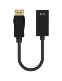 Belkin F2CD004B Audio/Video Cable - 3.6" DisplayPort/HDMI A/V Cable for Audio/Video Device, Monitor, Notebook - First End: 1 x 2