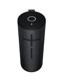 Logitech Ultimate Ears BOOM 3 Portable Bluetooth Speaker System - Night Black - 90 Hz to 20 kHz - 360° Circle Sound - Battery Re