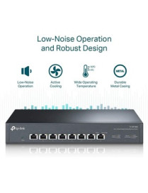 Tp Link TP-Link 10G Multi-Gigabit Unmanaged Switch - 8 Ports - 2 Layer Supported - 31.20 W Power Consumption - Twisted Pair - De