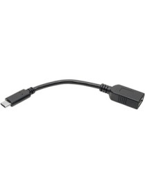 Tripp Lite U428-C6N-F USB Type-C to USB Type-A Adapter Cable, M/F, USB-IF, 6 in. - 6" USB Data Transfer Cable for Hard Drive, Ta