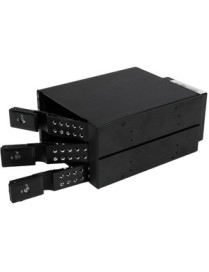 StarTech.com 3 Bay Aluminum Trayless Hot Swap Mobile Rack Backplane for 3.5in SAS II/SATA III - 6 Gbps HDD - Easily connect and 