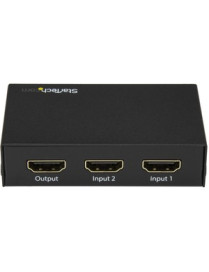 StarTech.com 2 Port HDMI Switch - 4K 60Hz - Supports HDCP - IR - HDMI Selector - HDMI Multiport Video Switcher - HDMI Switcher -