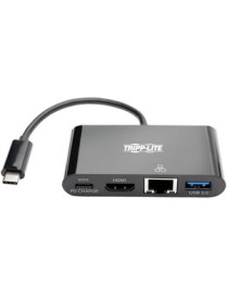 Tripp Lite U444-06N-H4GUB-C Docking Station - for Notebook/Tablet PC/Desktop PC/Smartphone - 60 W - USB Type C - 2 x USB Ports -