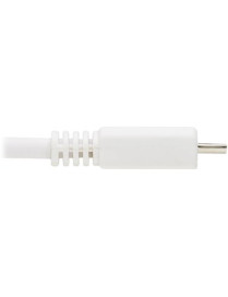 Tripp Lite Safe-IT USB-A to USB Micro-B Antibacterial Cable (M/M), USB 2.0, White, 6 ft. - 6 ft Micro-USB/USB Data Transfer Cabl