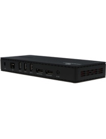 Visiontek VT4800 TB3 USB-C Dock w/PD - Compatible with Thunderbolt 3 and USB-C Windows and Mac systems, Up to 60W Power Delivery