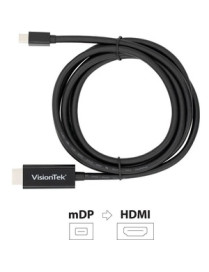 VisionTek Mini DisplayPort to HDMI 2.0 Active Cable (M/M) 4K @60Hz - 6.6 ft HDMI/Mini DisplayPort A/V Cable for Monitor, Project