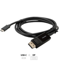 VisionTek USB-C to DisplayPort 1.4 2M Cable M/M - 6.6 ft DisplayPort/USB-C A/V Cable for Audio/Video Device, Monitor, Projector,