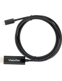 VisionTek USB-C to HDMI 2.0 Active 2 Meter Cable (M/M) - 6.6 ft HDMI/USB-C A/V Cable for Audio/Video Device, Monitor, Projector,