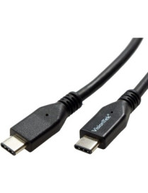 VisionTek USB-C to USB-C 1M Cable (M/M) - 3.3 ft USB-C Data Transfer Cable - First End: 1 x USB 3.1 Type C - Male - Second End: 