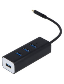 VisionTek USB-C 4 Port USB 3.0 Hub - USB Type C - External - 4 USB Port(s) - 4 USB 3.0 Port(s) - PC, Mac