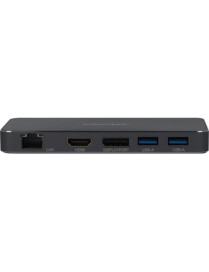 VisionTek VT350 Portable USB-C Docking Station with Power Passthrough - for Notebook/Smartphone/Monitor - 100 W - USB Type C - 2