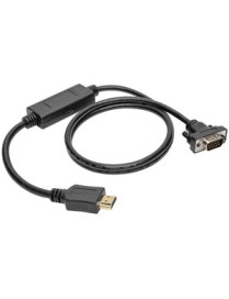 Tripp Lite P566-003-VGA HDMI to VGA Active Converter Cable, 3 ft. - 3 ft HDMI/VGA Video Cable for Video Device, Monitor, Project