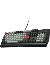 VisionTek OCPC Gaming - KR1 Premium Mechanical Keyboard - Cable Connectivity - USB Type A Interface - RGB LED - 104 Key - Rugged