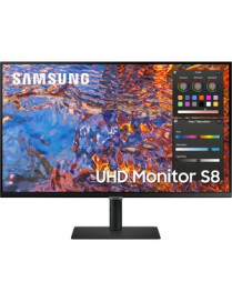 Samsung ViewFinity S8 S32B806PXN 32" 4K UHD LCD Monitor - 16:9 - Black - 32" (812.80 mm) Class - In-plane Switching (IPS) Techno