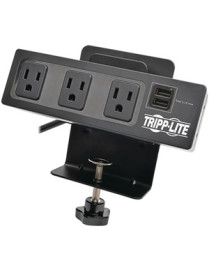 Tripp Lite Protect It! TLP310USBC Surge Suppressor/Protector - 3 x NEMA 5-15R, 2 x USB - 510 J - 120 V AC Input - 120 V AC, 5 V 