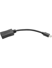 Tripp Lite Keyspan Mini DisplayPort to DisplayPort Adapter-4K x 2K @ 60 Hz, Keyspan, Black, 6 in. - 6" DisplayPort/Mini DisplayP