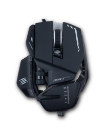 Mad Catz The Authentic R.A.T. 6+ Optical Gaming Mouse - PixArt PMW3360 - Cable - Black - 1 Pack - USB 2.0 - 12000 dpi - 11 Butto