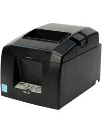 Star Micronics Thermal Printer TSP654IIE-24 SK GRY US - Ethernet - Gray - Liner-free Sticky Paper - 180 mm/sec - Monochrome - Au