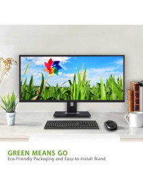 ViewSonic VG3448 34" WQHD LCD Monitor - 16:9 - Black - 34" (863.60 mm) Class - SuperClear VA - 3440 x 1440 - 5 ms - HDMI - Displ