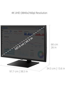 ViewSonic VX4381-4K 42.5" 4K UHD LED LCD Monitor - 16:9 - Black - 43.00" (1092.20 mm) Class - Multi-domain Vertical Alignment (M