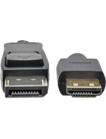 Tripp Lite P582-015-HD-V4A DisplayPort/HDMI Audio/Video Cable - 15 ft DisplayPort/HDMI A/V Cable for Monitor, Audio/Video Device