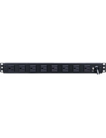 Cyber Power CyberPower Basic PDU15B2F8R 10-Outlets PDU - Basic - NEMA 5-15P - 10 x NEMA 5-15R - 120 V AC - 1U - Vertical - Rack-