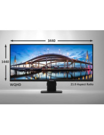 Viewsonic 34" Display, IPS Panel, 3440 x 1440 Resolution - 34" (863.60 mm) Class - In-plane Switching (IPS) Technology - 3440 x 