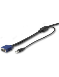 StarTech.com 15 ft. (4.6 m) USB KVM Cable for StarTech.com Rackmount Consoles - VGA and USB KVM Console Cable (RKCONSUV15) - 15.