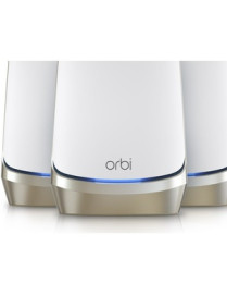 Netgear Orbi RBSE960 Quad Band IEEE 802.11ax 10.80 Gbit/s Wireless Range Extender - Indoor - 2.40 GHz, 5 GHz, 6 GHz - Internal -