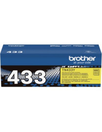 Brother TN433Y Original High Yield Laser Toner Cartridge - Yellow - 1 Each - 4000 Pages