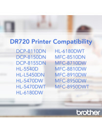 Brother DR72 Laser Printer Drum - Laser Print Technology - 30000 - 1 Each