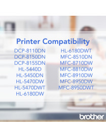 Brother TN750 Original Toner Cartridge - Laser - High Yield - 8000 Pages - Black - 1 Each