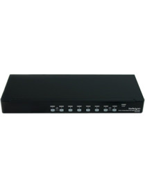 StarTech.com 8 Port 1U Rackmount DVI USB KVM Switch - Control up to 8 USB computers with DVI or HDMI video, from one keyboard, m